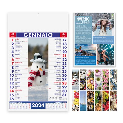 Calendari da stampare 4 STAGIONI - cod. PA115