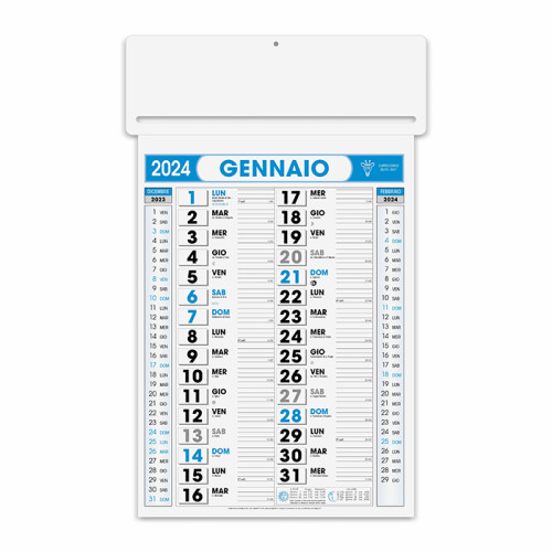 Calendario olandese da stampare PASSAFOGLIO - cod. PA550