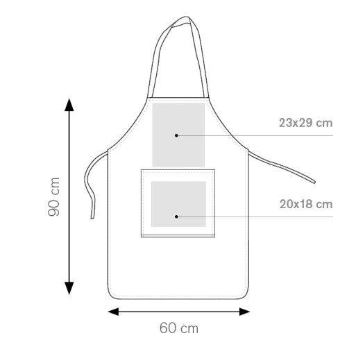 Grembiuli da chef con stampa - cod. PC605