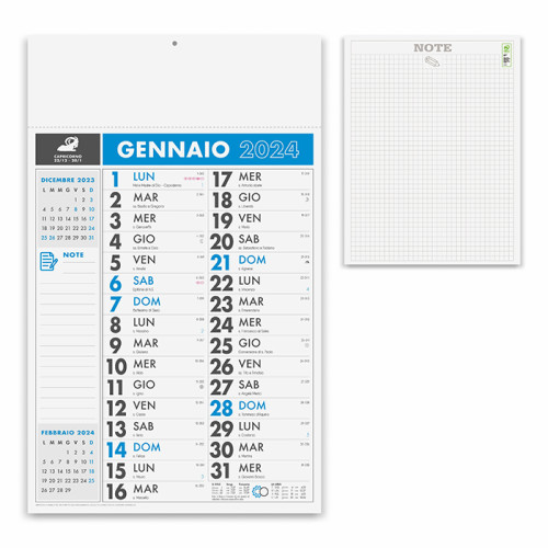 Calendario Olandese mensile 12 fogli da stampare - cod. PA636