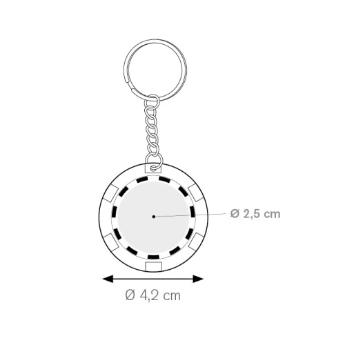 FICHES Portachiavi in plastica extrapesante Cod. Art. PE114 - cod. PE114