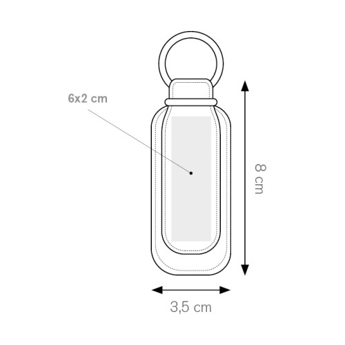 Portachiavi con logo  in pelle - cod. art. PE031 - cod. PE031