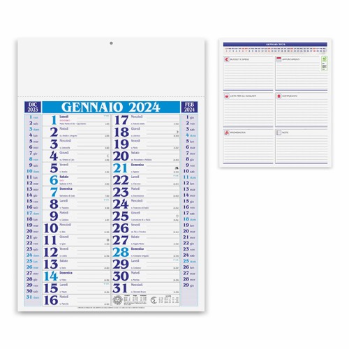 Calendario stampabile PA650 - cod. PA650