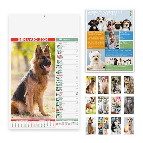 Calendari personalizzati CANI E GATTI - cod. PA108