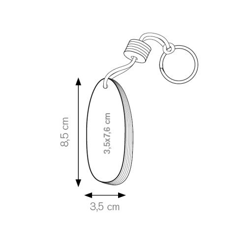 Portachiave galleggiante personalizzato PE405 - cod. PE405