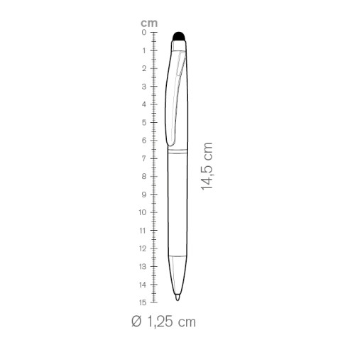 Penne a sfera con gommino per touch screen - cod. PD090