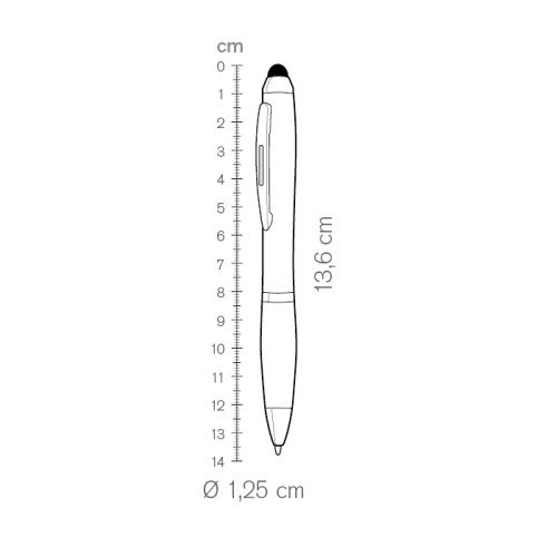 Penne serigrafate con gommino per touch screen - cod. PD091