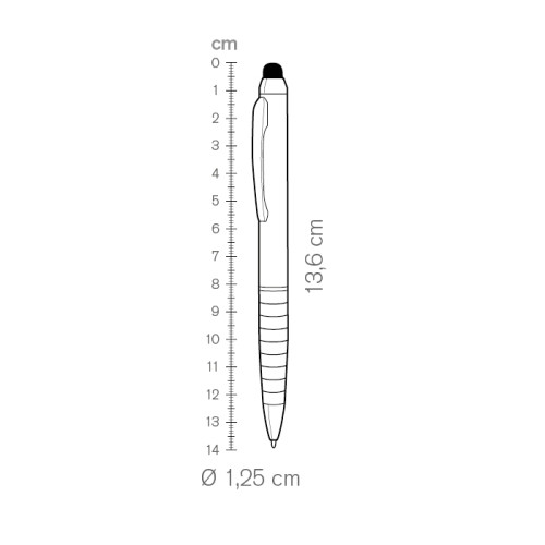 Penne pubblicitarie con gommino per touch screen - cod. PD092