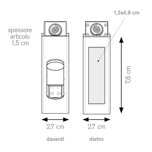 Accendini ricaricabile tramite USB - cod. PE827