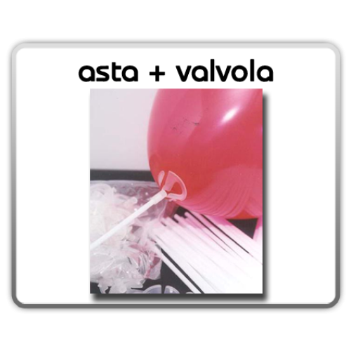 Aste e valvole per palloncini - cod. Aste e valvole