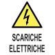 Cartello segnaletico SCARICHE ELETTRICHE - cod. art. A00164 - cod. A00164