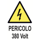 Cartello segnaletico PERICOLO 380 Volt - cod. art. A00143 - cod. A00143