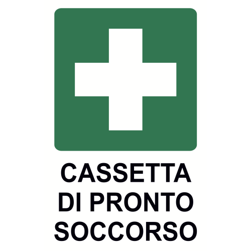 Cartello segnaletico CASSETTA DI PRONTO SOCCORSO - cod. art. A01096 - cod. A01096