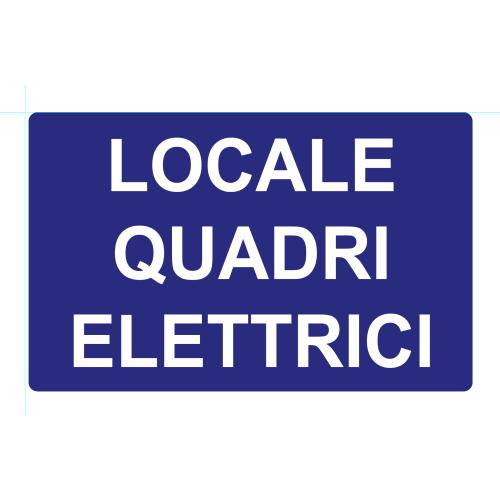 Cartello segnaletico LOCALE QUADRI ELETTRICI - cod. art. A01258 - cod. A01258