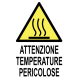 Segnale pericolo ATTENZIONE TEMPERATURE PERICOLOSE - cod. art. A00192 - cod. A00192