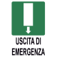 Cartello segnaletico USCITA EMERGENZA - cod. art. A01107 - cod. A01107