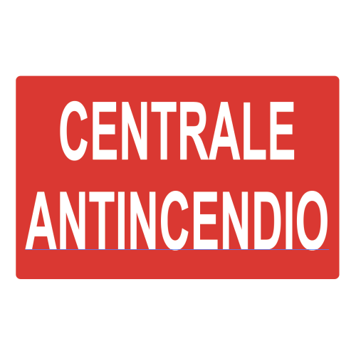 Cartello segnaletico CENTRALE ANTINCENDIO - cod. art. A01017 - cod. A01035