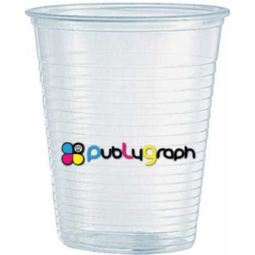 Bicchiere di plastica per acqua personalizzato - cod. bic200c