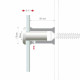 Distanziali a parete - cod. art. F1521CMSET04 - cod. F1521CMSET04