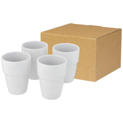 Set regalo Staki di 4 tazze impilabili da 280 ml - cod. P100686