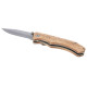 Coltello tascabile Dave in legno con clip per cintura - cod. P104536