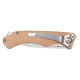 Coltello tascabile Dave in legno con clip per cintura - cod. P104536