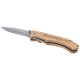 Coltello tascabile Dave in legno con clip per cintura - cod. P104536