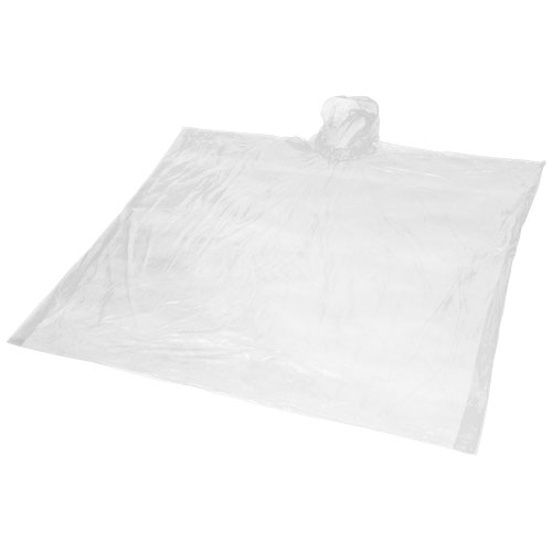 Poncho impermeabile monouso in materiale riciclato certificato GRS con custodia Mayan - cod. P109417