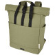 Zaino rolltop per portatile da 15 in tela riciclata certificata GRS Joey - 15L - cod. P120678