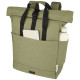 Zaino rolltop per portatile da 15 in tela riciclata certificata GRS Joey - 15L - cod. P120678