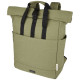 Zaino rolltop per portatile da 15 in tela riciclata certificata GRS Joey - 15L - cod. P120678