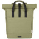 Zaino rolltop per portatile da 15 in tela riciclata certificata GRS Joey - 15L - cod. P120678