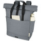 Zaino rolltop per portatile da 15 in tela riciclata certificata GRS Joey - 15L - cod. P120678