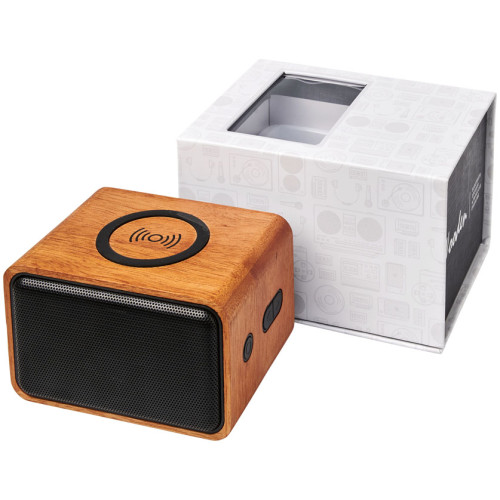 Altoparlanti Wooden con base di ricarica wireless - cod. P124007