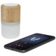 Altoparlanti Bluetooth® in bambù Aurea con luce - cod. P124151