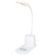 Lampada da scrivania con organizer e caricabatterie wireless Bright - cod. P124249