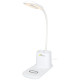 Lampada da scrivania con organizer e caricabatterie wireless Bright - cod. P124249