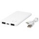 Power bank doppio sottile da 4000 mAh Slender - cod. P124319