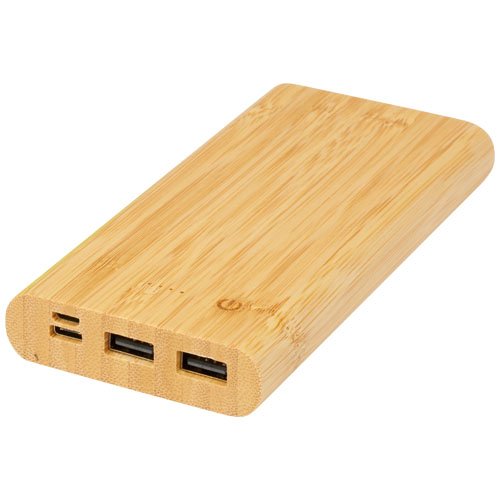 Power bank Tulda da 10,000 mAh in bambù - cod. P124323