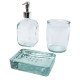 Set da bagno Jabony da 3 pezzi in vetro riciclato - cod. P126190