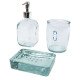 Set da bagno Jabony da 3 pezzi in vetro riciclato - cod. P126190