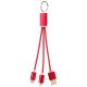 Cavo di ricarica 3 in 1 Metal con clip - cod. P134961