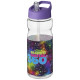 Borracce sportive H2O Base® da 650 ml con coperchio con beccuccio - cod. P210049