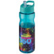 Borracce sportive H2O Base® da 650 ml con coperchio con beccuccio - cod. P210049